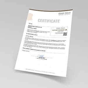 Unsere DECO-Lamm und Kuhfelle sind nun nach LEATHER STANDARD by OEKO-TEX® zertifiziert.
